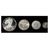 1.85 4 PIECE .999 SILVER ROUNDS