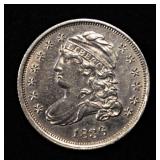 1836 BUST DIME CH AU