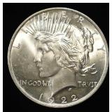 1922 PEACE DOLLAR CH BU