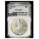 1997 AMERICAN SILVER EAGLE PCI PERFECT GEM BU