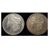 1883-P,O MORGAN DOLLARS