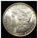 1891-O MORGAN DOLLAR CH/GEM BU