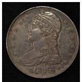 1838 CAPPED BUST HALF DOLLAR LOVELY ORIG AU/UNC