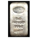 ITALPREZIOSI 5 OZ .999 SILVER BAR