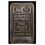 5 OZ .999 SILVER BAR