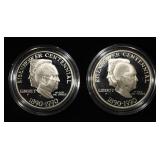 (2) 1990-P $1 EISENHOWER CENTENNIAL PR COMMEMS