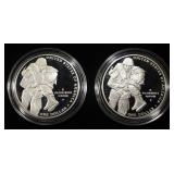 (2) 2011-P 90% SILVER $1 MEDAL OF HONOR PR COMMEMS