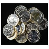 (20) 90% SILVER WASHINGTON QUARTER