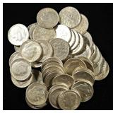 (50) 90% SILVER ROOSEVELT DIMES