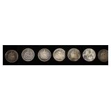 (7) SEATED HALF DIMES