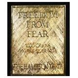 FREEDOM FROM FEAR 1000 GRAINS .999 SILVER BAR