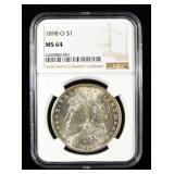 1898-O MORGAN DOLLAR NGC MS 64