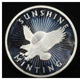SUNSHINE MINTING 1 OZ .999 SILVER ROUND