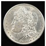 1891-S MORGAN DOLLAR AU/BU