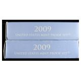 (2) 2009 US MINT PROOF SETS