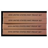 (4) 2019 US MINT PROOF SETS