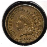 1864 INDIAN CENT ORIGINAL UNC