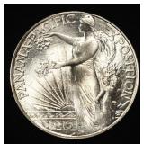 1915-S PANAMA-PACIFIC HALF DOLLAR CH BU