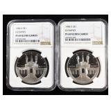 (2) 1984-S $1 NGC OLYMPICS PF 69 ULTRA CAMEO