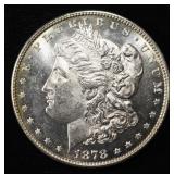 1878 8TF MORGAN DOLLAR CH/GEM BU PROOF LIKE