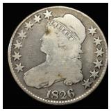 1826 BUST HALF DOLLAR VG