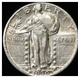 1930 STANDING LIBERTY QUARTER CH AU