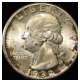 1932 WASHINGTON QUARTER CH BU