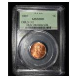 1995 LINCOLN MEMORIAL MS66RD DBLD DIE