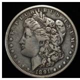 1891-O MORGAN DOLLAR VF