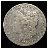 1891-O MORGAN DOLLAR VF