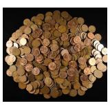 (500) WHEAT CENTS MIXED DATES