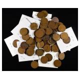 (62) TEENS WHEAT CENTS