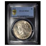 1922 PEACE DOLAR PCGS MS62