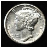 1928-S MERCURY DIME BU