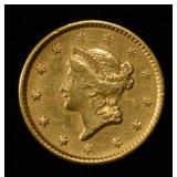 1851 $1 GOLD AU