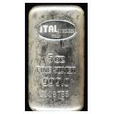 5 OZ .999 SILVER BAR