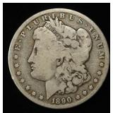 1890-O MORGAN DOLLAR