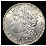 1887-O MORGAN DOLLAR AU/BU