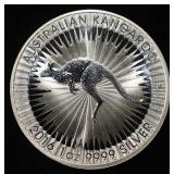 2016 KANGAROO 1 OZ .9999 SILVER ROUND