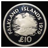 1979 FALKLAND ISLAND 1 OZ 92.5% SILVER