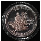 THE RIGHT TO BEAR ARMS 1 OZ .999 SILVER ROUND