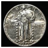 1930 STANDING LIBERTY QUARTER AU/BU