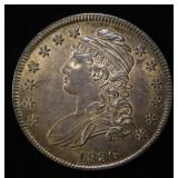 1836 CAPPED BUST HALF DOLLAR BU UNC