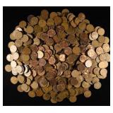 (500) WHEAT CENTS MIXED DATES