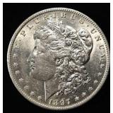 1897-O MORGAN DOLLAR AU/BU