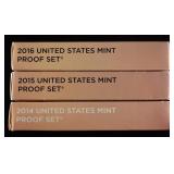 2014-2016 US MINT PROOF SETS