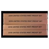(4) 2019 US MINT PROOF SETS