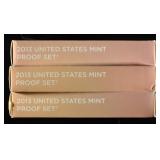 (3) 2013 US MINT PROOF SETS