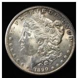 1890-S MORGAN DOLLAR CH TO GEM BU