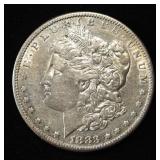 1883-S MORGAN DOLLAR AU